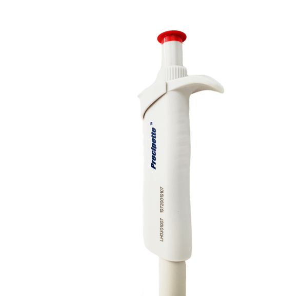 Four E's Single Channel Adjustable Micro Pipette Standing View
